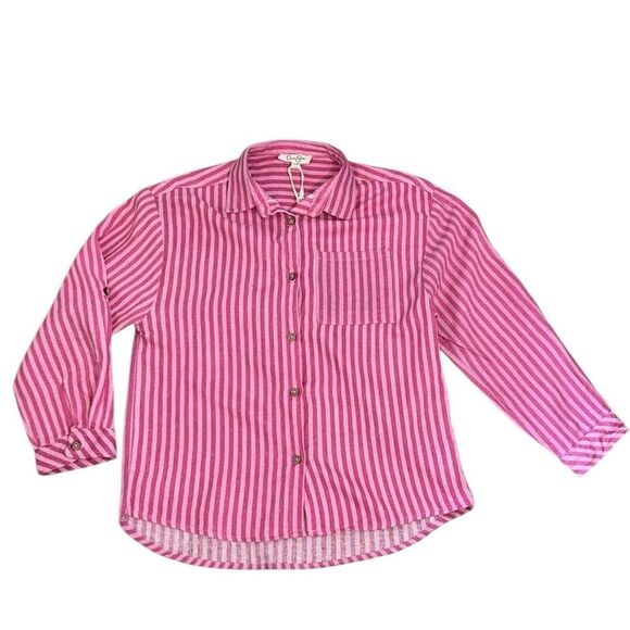 Jessica Simpson Pink Stripe Shorts Set(Size XL 12) - Picture 2 of 7